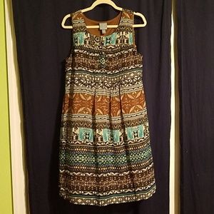 Above knee multicolored dress